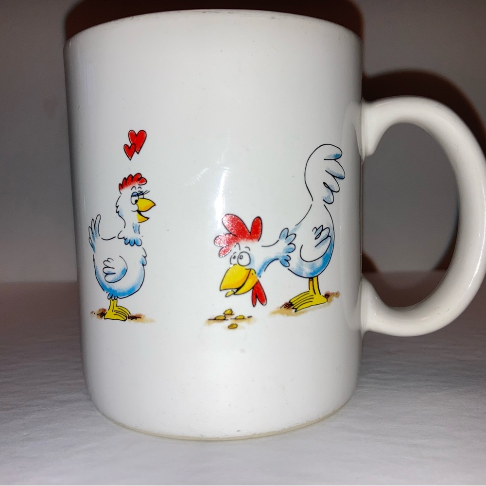 Vintage Vagabond Creations By Papel Chicken Mug |Chicken Farm Mug | Chicken Love